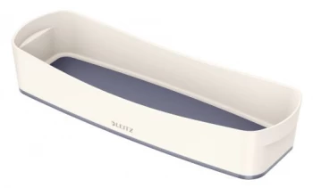 Image of Leitz MyBox WOW Organiser Tray White, Grey Plastic 30.7 x 10.5 x 5.5 cm