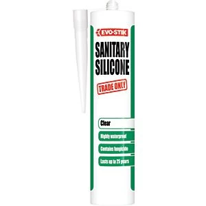 image of Evo-Stik Trade Only Sanitary Silicone Sealant - Clear 280ml