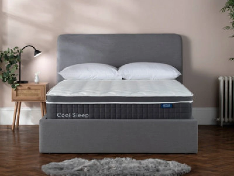Image of Arthur Sleep Cool Memory Foam Medium Firm Gel Hybrid Mattress in White Size: Super King White Unisex Super King