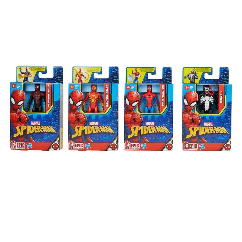 Image of Marvel Marvel Spider-Man 4-Inch-Scale Figure (Assortment) - Black One Size
