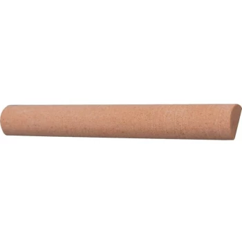Image of 100X13MM Half Round Sharpening Abrasive Stone - Aluminium Oxide - Fine - Kennedy