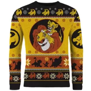 image of Lion King Christmas Jumper (Size L)