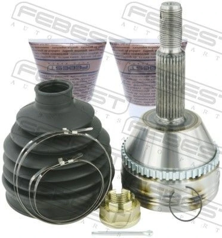 Image of FEBEST 2110-TRD9A48 Joint, drive shaft Front Axle, with ABS sensor ring Joint,drive shaft (236)