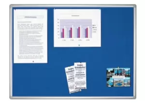 Image of ProLine Felt pin board 120 x 90cm & blue