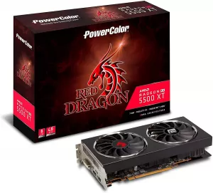 image of PowerColor Red Dragon Radeon RX5500 XT 8GB GDDR6 Graphics Card