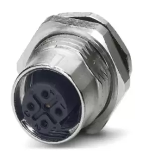 image of Phoenix Contact Sacc-Dsi-M12Fsb-5Con-M16 Sensor Connector, M12, Rcpt, 5Pos, Panel