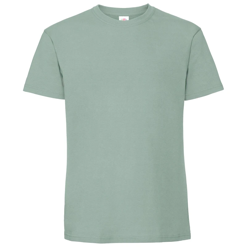Image of Fruit Of The Loom Fruit of the Loom Men Ringspun Premium T-Shirt in Dark Grey Size: Small Dark Grey S Male 5063377182705