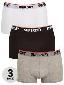 image of Superdry Classic Three Pack Trunk - Multi, White Multi Size M Men