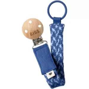Image of BIBS Paci Braid dummy clip Cornflower / Dusty Blue 1 pc