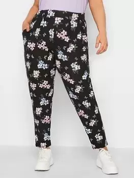 Image of Yours Double Pleat Harem Butterfly - Black, Size 16, Women