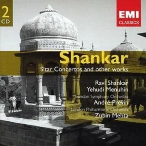 image of Sitar Concertoes Previn Mehta Lso Lpo Menuhin Rampal by Ravi Shankar CD Album