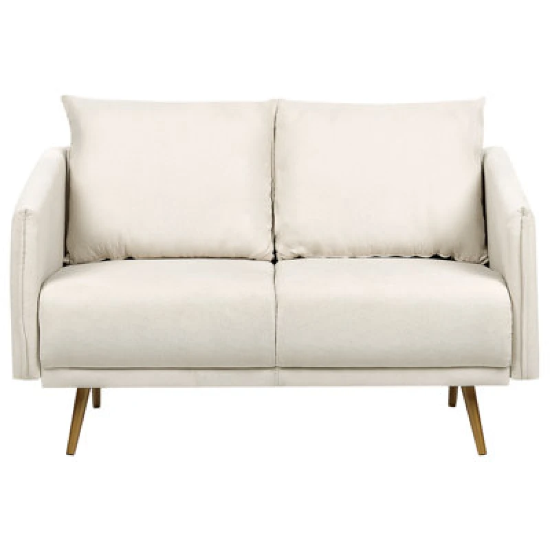 Image of Beliani Sofa 2 Seater Maura Fabric Light Beige