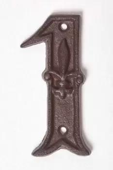 Image of Cast Iron House number, 1