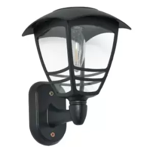 Image of Zink CADEBY LED Solar Wall Light Black
