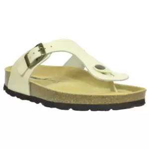 image of Sanosan Womens/Ladies Geneve Designer Leather Sandals (3 UK) (Ivory)