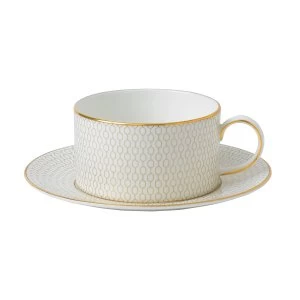 Image of Wedgwood Arris tea cup and saucer gift boxed