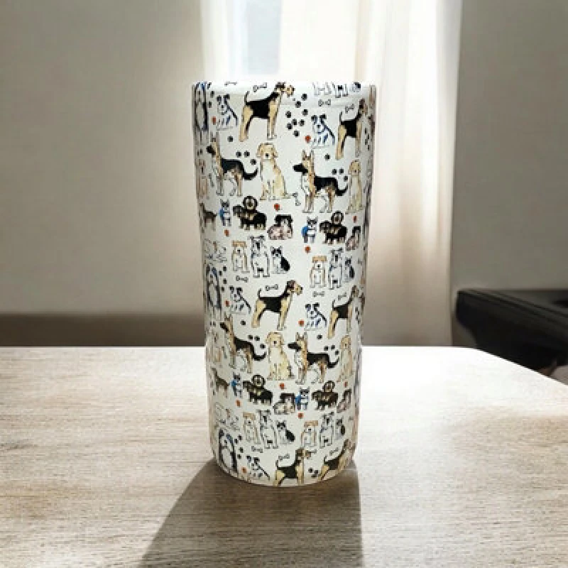 Image of MSL Premium Quality 18" Round Dogs Umbrella Stand - Assorted Breeds - Perfect for Rain or Shine