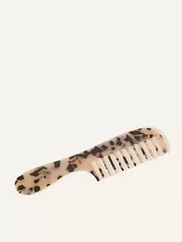 Image of Accessorize Tort Resin Comb With Handle, Green, Women
