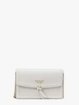 image of Kate Spade Knott Flap Crossbody, Cream., One Size