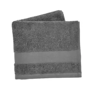 image of Bedeck of Belfast Luxuriously Soft BCI Cotton Turkish Towel - Charcoal