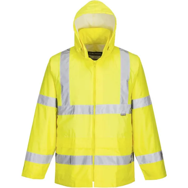 image of Portwest Hi Vis Rain Jacket H440YER6XL Colour: Yellow