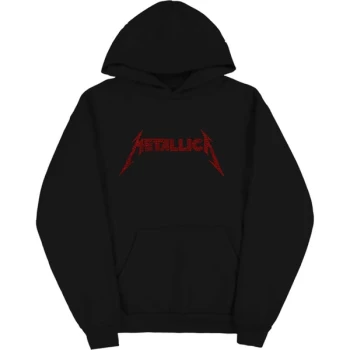 Image of Metallica - 40th Anniversary Songs Logo Unisex Large Hoodie - Black
