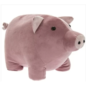 image of Velveteen Piggy Doorstop By Lesser & Pavey