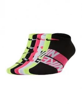 Image of Nike Everyday Lightweight Training Socks, Green, Size 2-5=S, Women