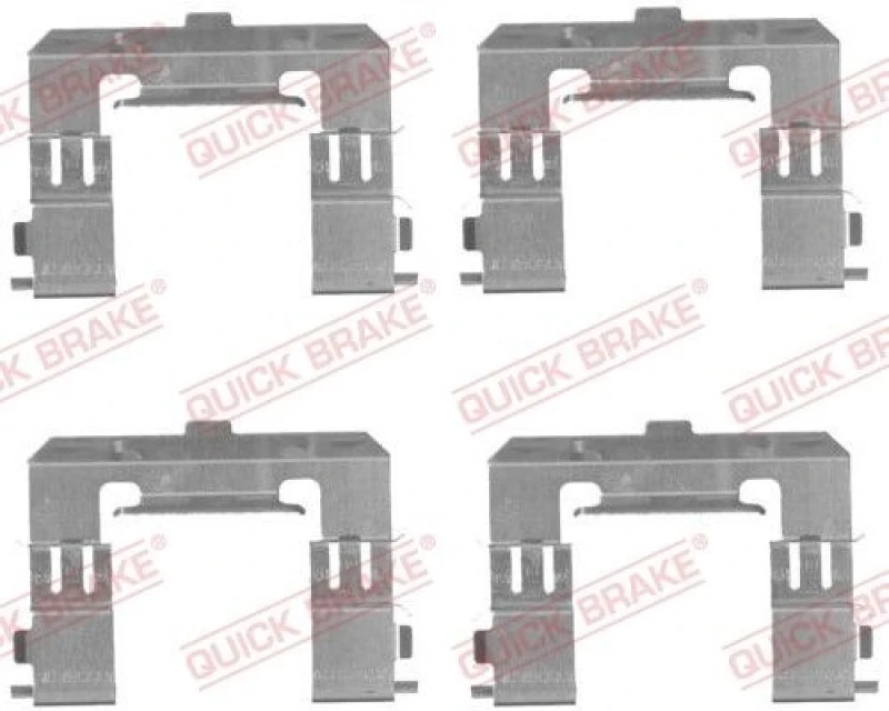 Image of QUICK BRAKE Brake pad fitting kit QUICK BRAKE 109-1715