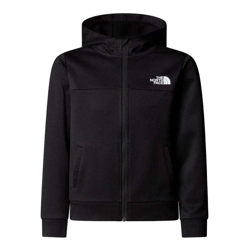 Image of The North Face Unisex Kids Reaxion Fleece Zip Hoodie TNF Black JK3 unisex L