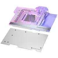 Image of Phanteks Glacier RTX 3090Ti Gigabyte Graphics Card Water Block with Backplate - Chrome