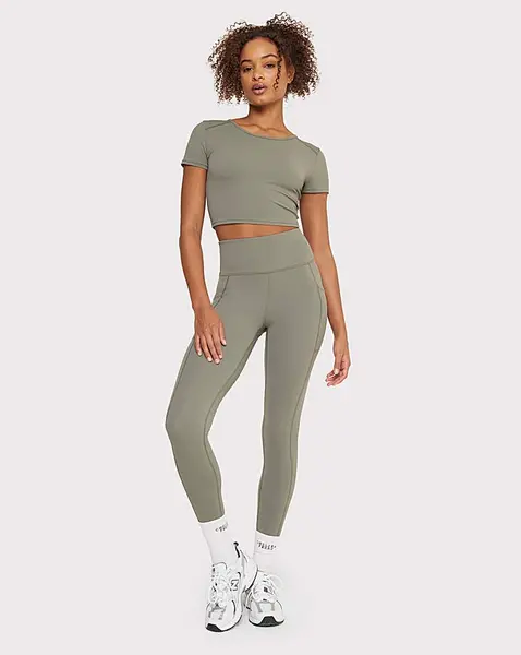 image of Chelsea Peers Chelsea Peers Leggings Khaki Female 16 HW03804