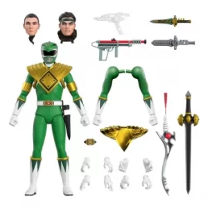 image of Mighty Morphin Power Rangers Ultimates Action Figure Green Ranger 18 cm