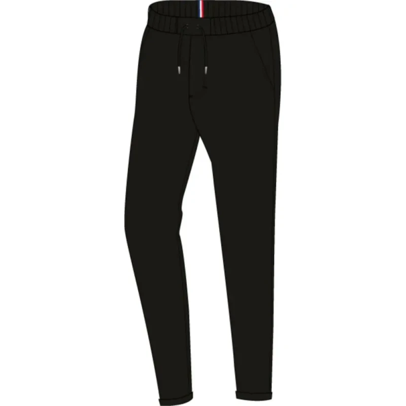 Image of Le Coq Sportif Tone-on-tone carrot joggers Le Coq Sportif Essentiel No. 1 Noir Male 2XL