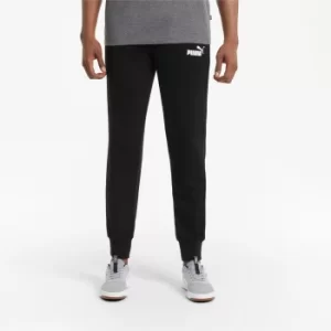 Image of PUMA Essentials Logo Mens Sweatpants, Black, size Small, Clothing