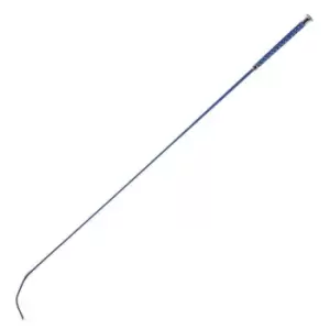 image of Dublin Dressage Whip with Plaited Handle - Blue