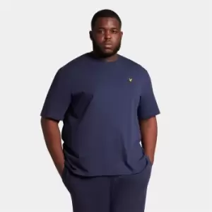 Image of Mens Plain T-Shirt - Navy - Plus - XXXXL