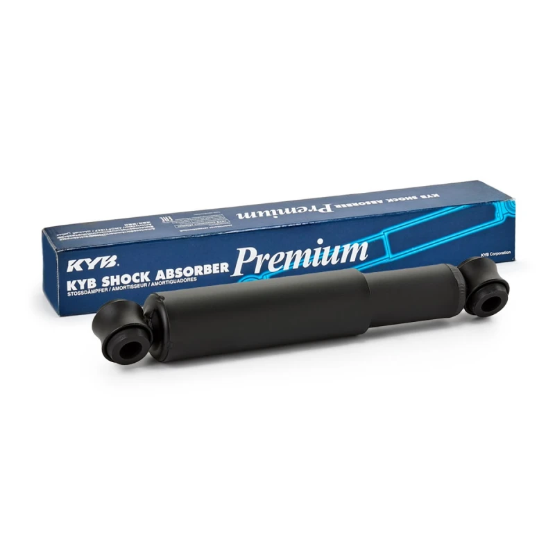 Image of KYB 443307 Shock absorber Rear Axle, Oil Pressure, Telescopic Shock Absorber, Bottom eye Shock Absorber (854)