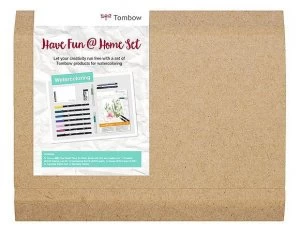 Image of Tombow Have Fun At Home Watercoloring Set