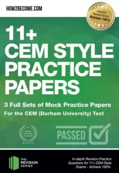 Image of 11+ CEM style practice papers by How2Become