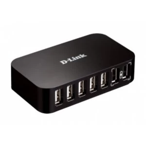 Image of D-Link USB 2.0 7 Port Hub UK Plug