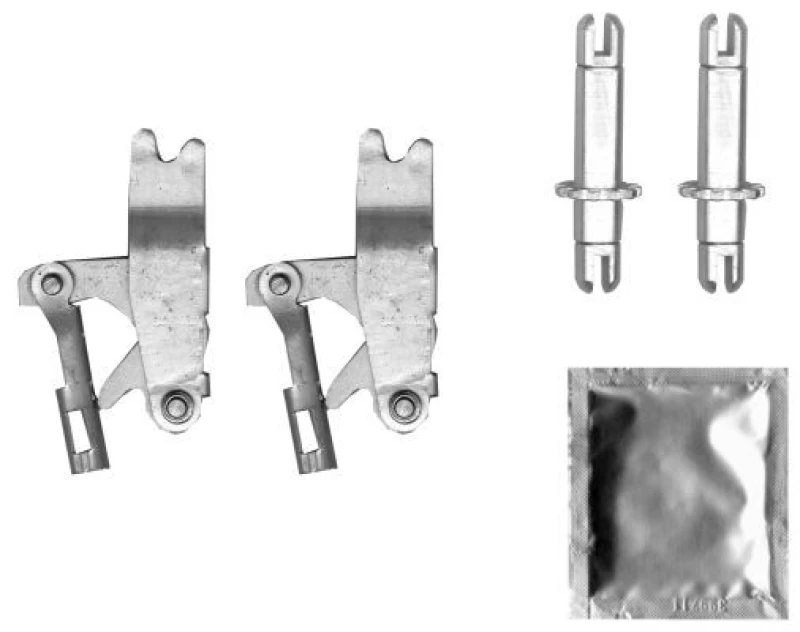 Image of Brake shoe fitting kit TEXTAR 97044600