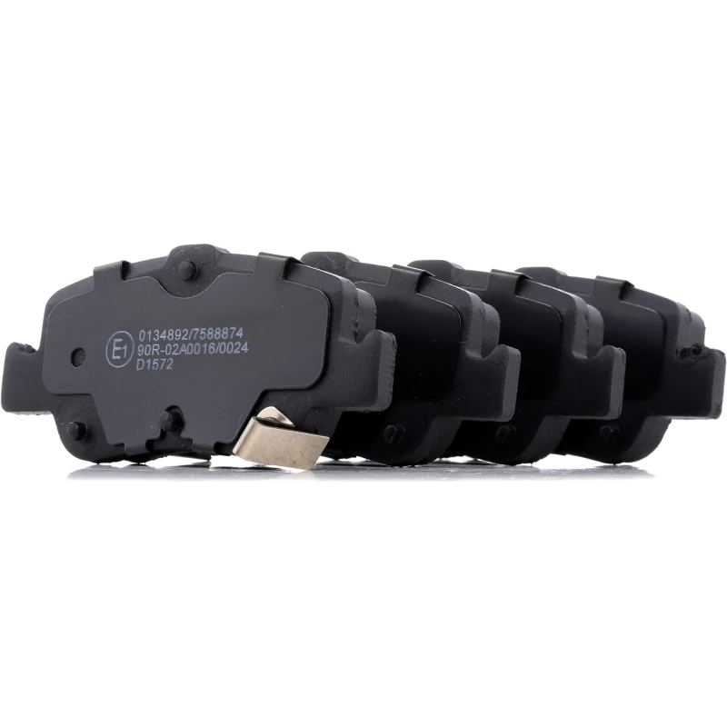 Image of RIDEX 402B0184 Brake pad set Rear Axle, with acoustic wear warning Brake Pad Set,disc brake (402)
