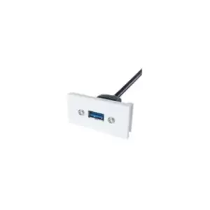 Image of DP Building Systems 20-0008 USB cable 0.2 m USB 3.2 Gen 1 (3.1 Gen 1) USB A Black White