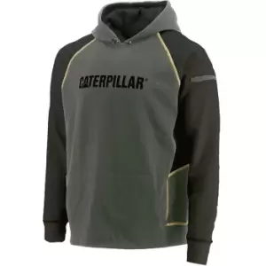 Image of CAT Workwear Mens Apollo Cotton Hooded Graphic Work Hoodie M - Chest 38-41 (97 - 104cm)