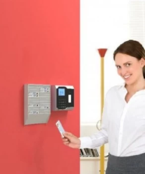 Image of Fast Paper 24 Compartment ID Badge Rack Grey