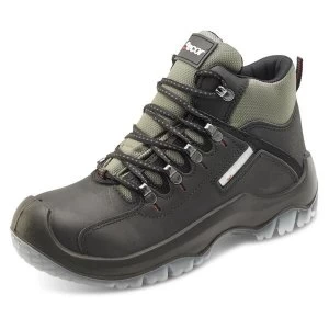 Image of Click Traders Traxion Boot PU TPU Leather Steel Toecap 9 Black Ref