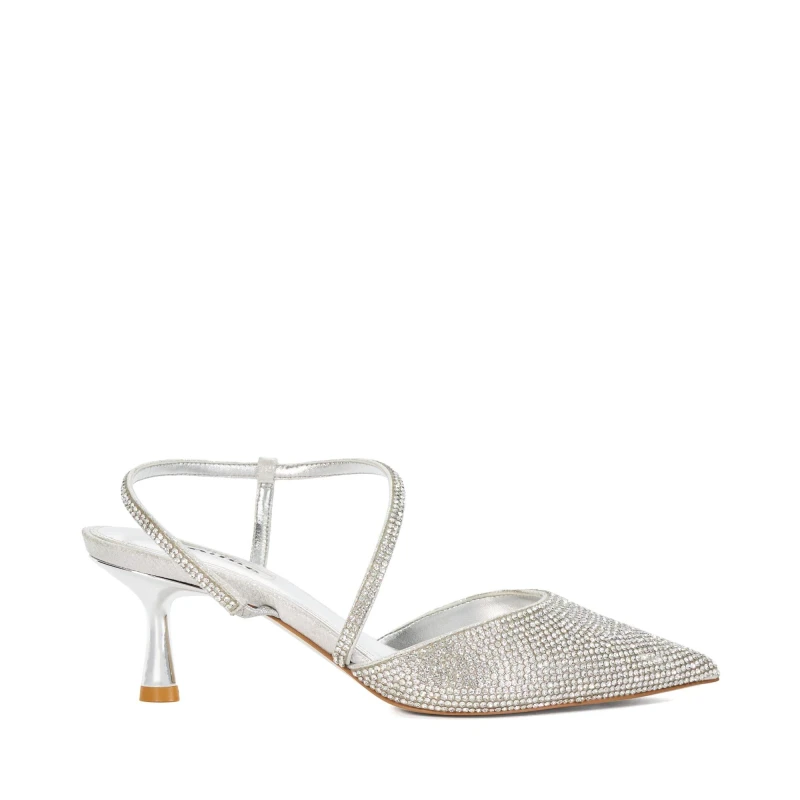 Image of Dune London Dune Competitive Hl Ld44 Heeled Sandals 4 (37) Silver 24260211240