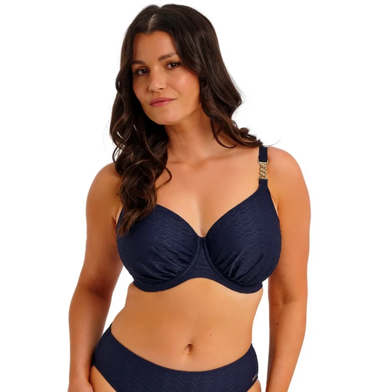 Image of Fantasie FANTASIE AZORES GATHERED BIKINI TOP Midnight - Fantasie - Size: 38F Midnight Female 38F XY61935