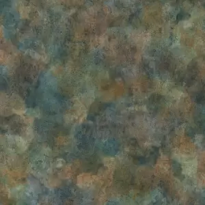 Image of Belgravia Decor Eden Distressed Teal Wallpaper
